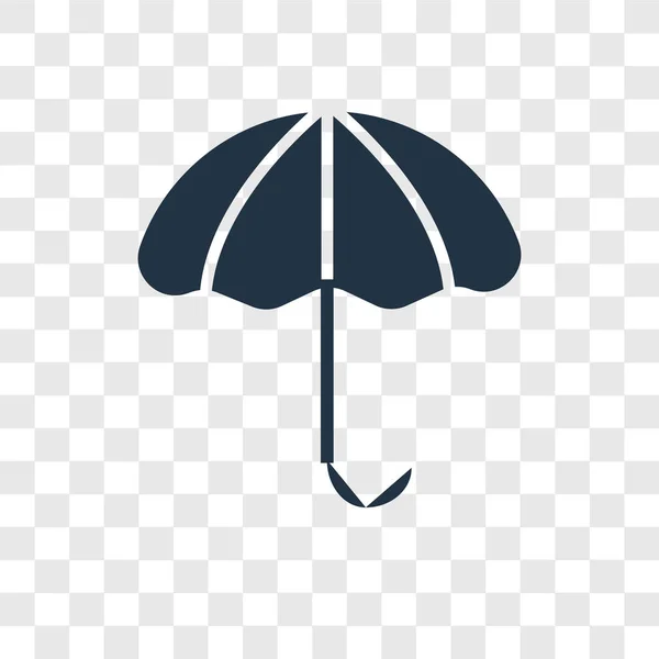 Esernyő Vektor Ikon Elszigetelt Átlátszó Háttér Esernyő Átláthatóság Embléma Koncepció — Stock Vector