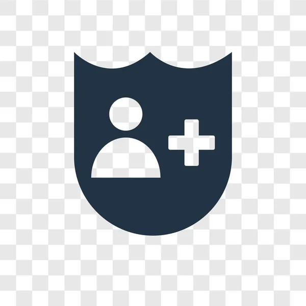 Saydam Arka Plan Üzerinde Sigorta Şeffaflık Logo Kavramı Izole Sigorta — Stok Vektör