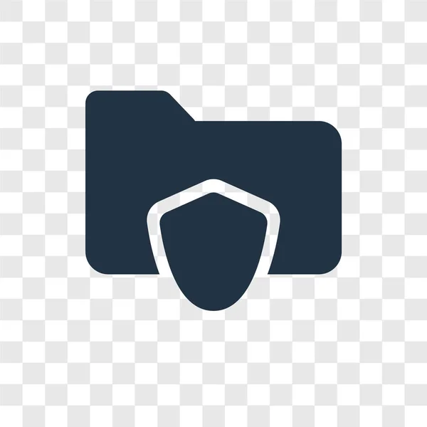 Ícone Vetorial Arquivos Pastas Isolado Fundo Transparente Conceito Logotipo Transparência —  Vetores de Stock