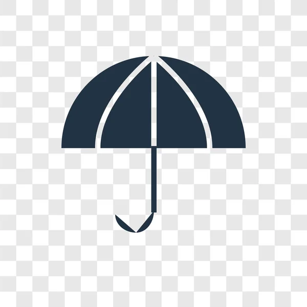 Deštník Vektorové Ikony Izolované Průhledné Pozadí Deštník Průhlednost Loga Koncept — Stockový vektor