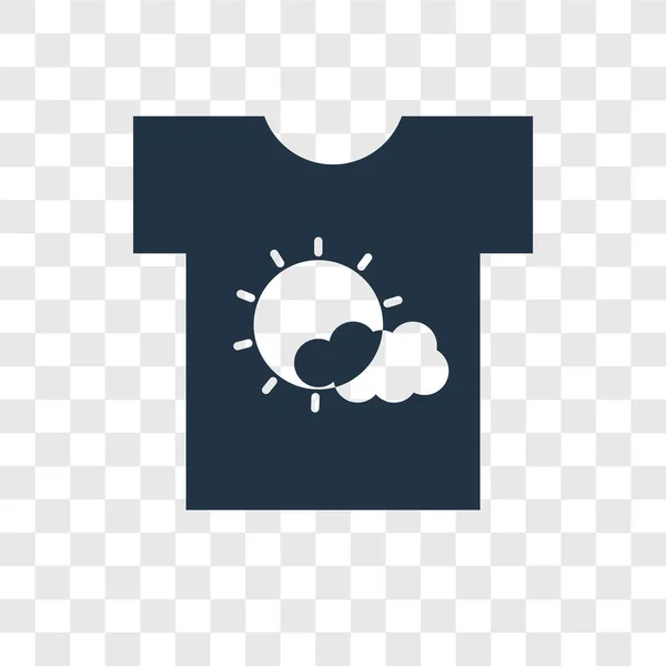 Camisa Vector Icono Aislado Sobre Fondo Transparente Concepto Logotipo Transparencia — Vector de stock