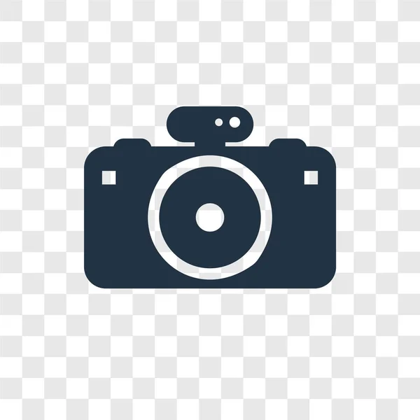 Иконка Вектора Фотокамеры Изолирована Прозрачном Фоне Концепция Прозрачности Логотипа Фотокамеры — стоковый вектор