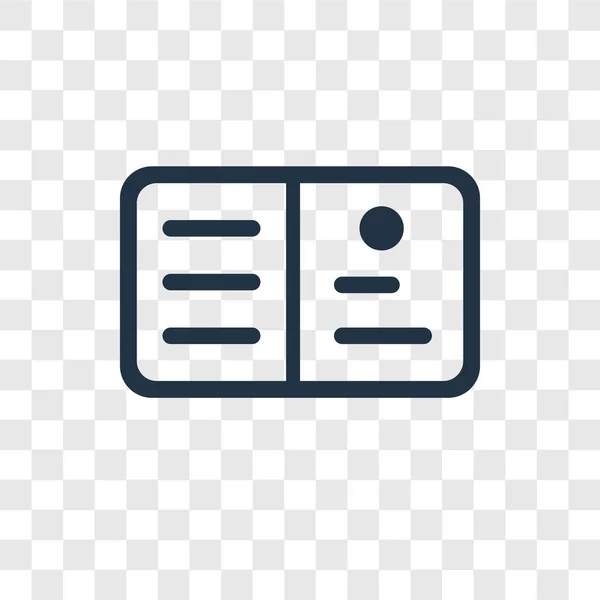 Піктограма Вектора Листівок Ізольована Прозорому Фоні Концепція Логотипу Прозорості Листівки — стоковий вектор