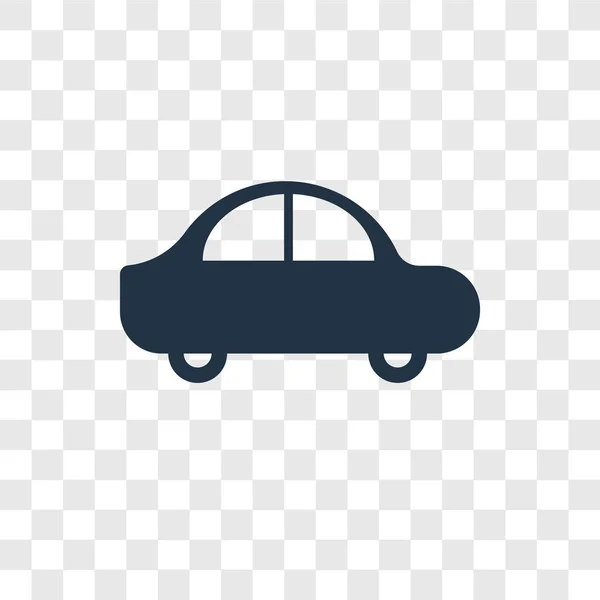 Ícone Vetor Carro Isolado Fundo Transparente Conceito Logotipo Transparência Carro — Vetor de Stock