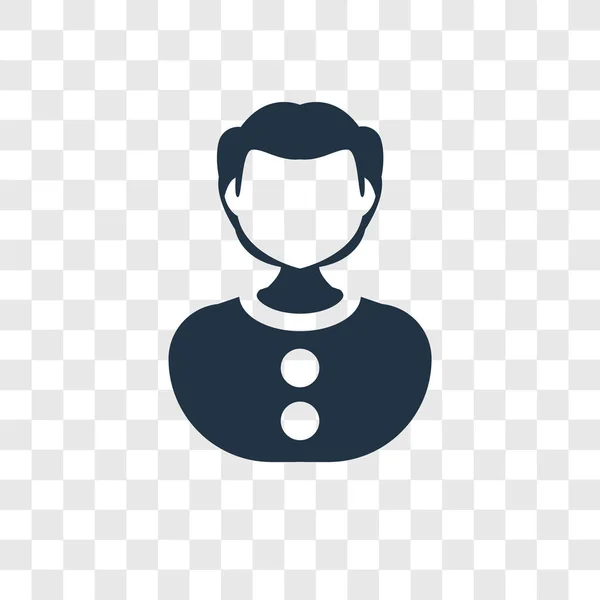 男ベクトルのアイコンが透明な背景 男透過性ロゴのコンセプトに分離 — ストックベクタ