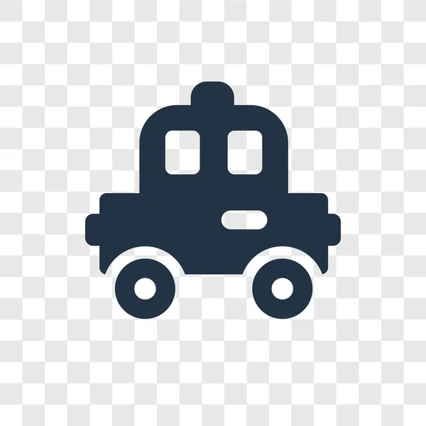 Auto Vector Pictogram Geïsoleerd Transparante Achtergrond Auto Transparantie Logo Concept — Stockvector