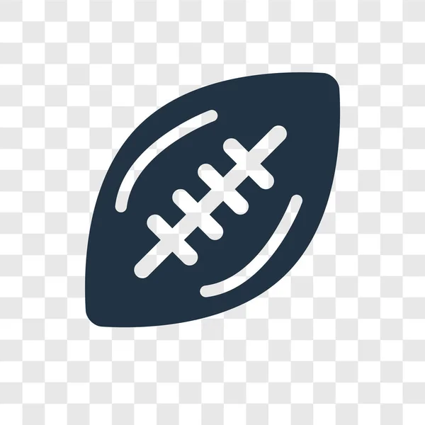 アメリカン フットボール ベクトルのアイコンが透明な背景 アメリカン フットボールの透過性ロゴのコンセプトに分離 — ストックベクタ