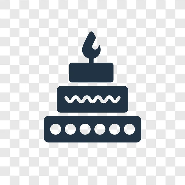 Kuchen Vektor Symbol Isoliert Auf Transparentem Hintergrund Kuchen Transparenz Logo — Stockvektor