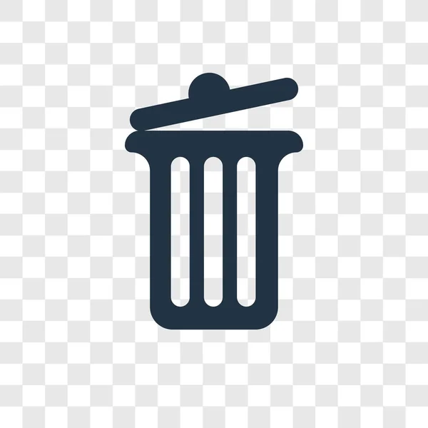 Garbage Vector Icon Isoliert Auf Transparentem Hintergrund Garbage Transparency Logo — Stockvektor