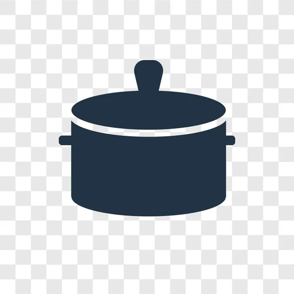 Pot Vector Icono Aislado Sobre Fondo Transparente Concepto Logotipo Transparencia — Vector de stock