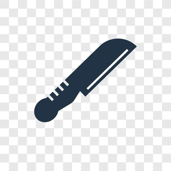 Піктограма Вектора Ножа Ізольована Прозорому Фоні Концепція Логотипу Прозорості Ножа — стоковий вектор