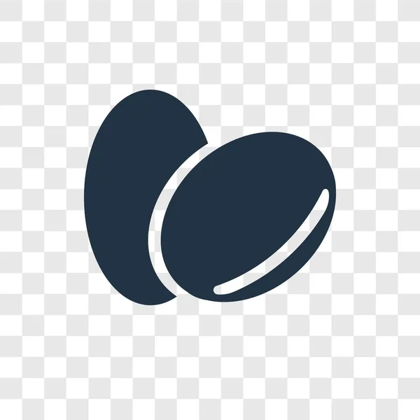 Huevos Icono Del Vector Aislado Sobre Fondo Transparente Huevos Concepto — Vector de stock