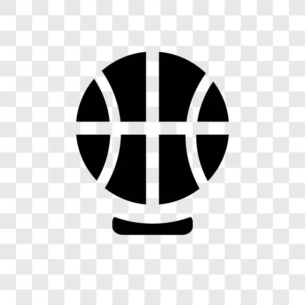 Basketball Vektor Symbol Isoliert Auf Transparentem Hintergrund Basketball Transparenz Logo — Stockvektor