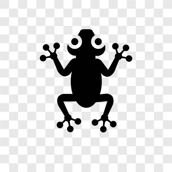 Frog Vector Icono Aislado Sobre Fondo Transparente Concepto Logotipo Transparencia — Archivo Imágenes Vectoriales