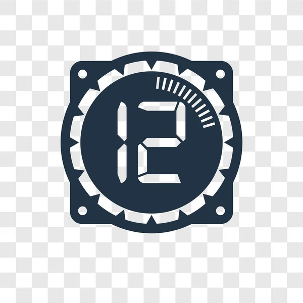 Zeit Vektor Symbol Isoliert Auf Transparentem Hintergrund Zeit Transparenz Logo — Stockvektor