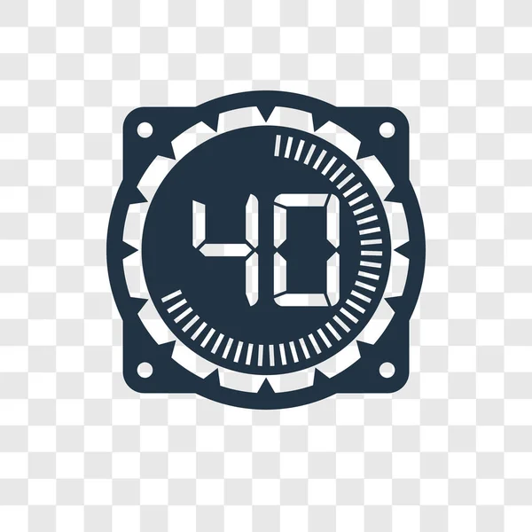 Значок Вектора Времени Изолирован Прозрачном Фоне Концепция Логотипа Время Прозрачно — стоковый вектор