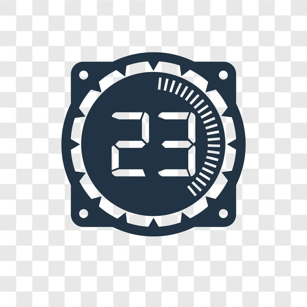 Піктограма Вектора Часу Ізольована Прозорому Фоні Концепція Логотипу Прозорості Часу — стоковий вектор