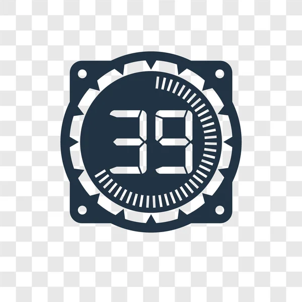 Zeit Vektor Symbol Isoliert Auf Transparentem Hintergrund Zeit Transparenz Logo — Stockvektor