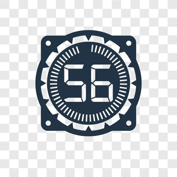 Піктограма Вектора Часу Ізольована Прозорому Фоні Концепція Логотипу Прозорості Часу — стоковий вектор