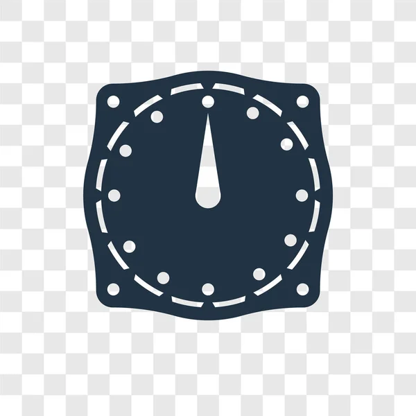 Icône Vectorielle Temporelle Isolée Sur Fond Transparent Concept Logo Time — Image vectorielle