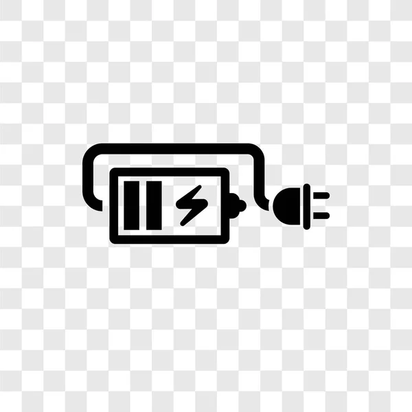 modaya uygun bir tasarım tarzı şarj simgesi. saydam arka plan üzerinde izole şarj simgesi. şarj cihazı vektör simgesi basit ve modern düz simgesi web sitesi, mobil, logo, app, UI. şarj cihazı simge vektör çizim, Eps10.