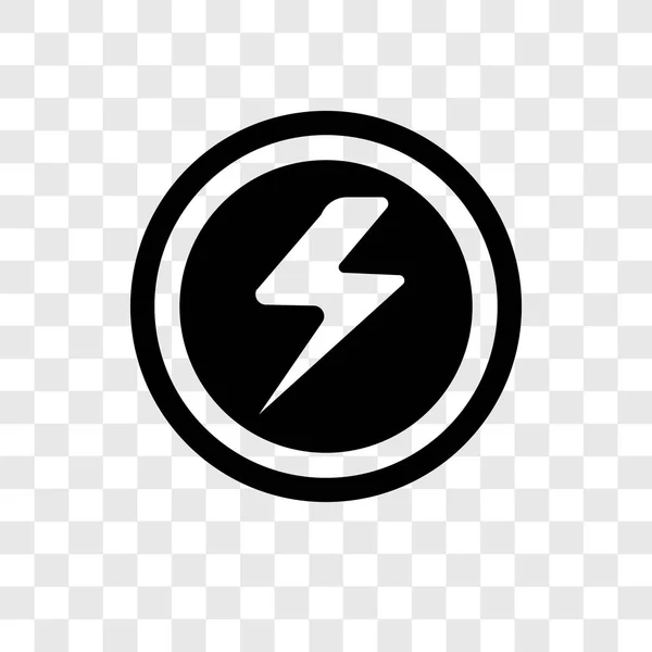 Икона Электричества Модном Стиле Дизайна Электрический Значок Изолирован Прозрачном Фоне — стоковый вектор