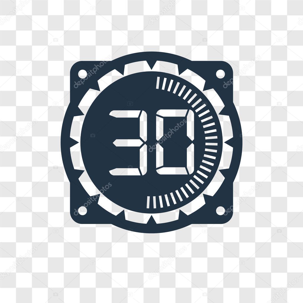 Time vector icon isolated on transparent background, Time transparency logo concept