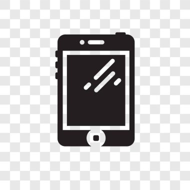modaya uygun bir tasarım tarzı Smartphone simgesi. saydam arka plan üzerinde izole smartphone simgesi. akıllı telefon vektör simgesi basit ve modern düz simgesi web sitesi, mobil, logo, app, UI. Smartphone simge vektör çizim, Eps10.