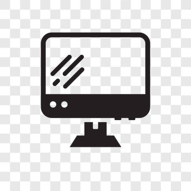 modaya uygun bir tasarım tarzı kişisel bilgisayar kutsal kişilerin resmi. kişisel bilgisayar simgesini şeffaf arka plan üzerinde izole. kişisel bilgisayar vektör simgesi basit ve modern düz simgesi web sitesi, mobil, logo, app, Kullanıcı arabirimi.