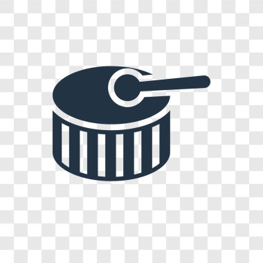 modaya uygun bir tasarım tarzı davul oyuncak simgesi. davul oyuncak simgesi üzerinde şeffaf arka plan izole. oyuncak vektör simgesi basit ve modern düz simgesi web sitesi, mobil, logo, app, davul UI. davul oyuncak simge vektör çizim, Eps10.