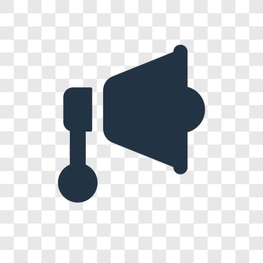 modaya uygun bir tasarım tarzı megafon simgesi. saydam arka plan üzerinde izole megafon simgesi. Megafon vektör simgesi basit ve modern düz simgesi web sitesi, mobil, logo, app, UI. megafon simge vektör çizim, Eps10.