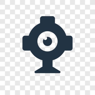 modaya uygun bir tasarım tarzı Webcam kutsal kişilerin resmi. webcam kutsal kişilerin resmi saydam arka plan izole. Webcam vektör simgesi basit ve modern düz simgesi web sitesi, mobil, logo, app, UI. Webcam simge vektör çizim, Eps10.