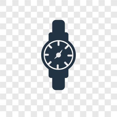 modaya uygun bir tasarım stili simgesini dikkat edin. saydam arka plan üzerinde izole simgesini dikkat edin. Watch vektör simgesi basit ve modern düz simgesi web sitesi, mobil, logo, app, UI. simge vektör çizim, Eps10 izle.