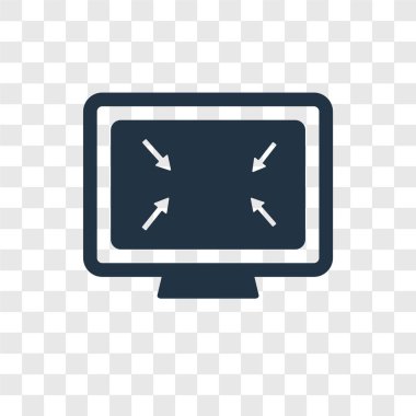 modaya uygun bir tasarım tarzı ekran kılavuz simgesi. ekran kılavuz simgesini şeffaf arka plan üzerinde izole. ekran kılavuz vektör simgesi basit ve modern düz simgesi web sitesi, mobil, logo, app, UI. ekran kılavuz simge vektör çizim, Eps10.