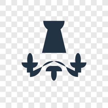 modaya uygun bir tasarım tarzı avize simgesi. saydam arka plan üzerinde izole avize simgesi. Avize vektör simgesi basit ve modern düz simgesi web sitesi, mobil, logo, app, UI. Avize simge vektör çizim, Eps10.