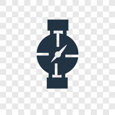 modaya uygun bir tasarım stili simgesini dikkat edin. saydam arka plan üzerinde izole simgesini dikkat edin. Watch vektör simgesi basit ve modern düz simgesi web sitesi, mobil, logo, app, UI. simge vektör çizim, Eps10 izle.