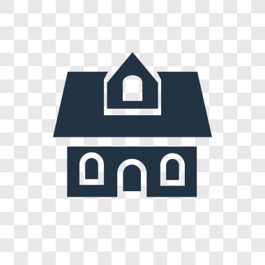 modaya uygun bir tasarım tarzı konak simgesi. Konak simgesi üzerinde şeffaf arka plan izole. Konak vektör simgesi basit ve modern düz simgesi web sitesi, mobil, logo, app, UI. Konak simge vektör çizim, Eps10.