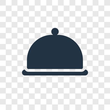 modaya uygun bir tasarım tarzı Oda Servisi simgesi. Oda Servisi simgesini şeffaf arka plan üzerinde izole. Oda Servisi vektör simgesi basit ve modern düz simgesi web sitesi, mobil, logo, app, UI. Oda Servisi simge vektör çizim, Eps10.