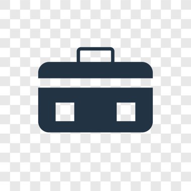 modaya uygun bir tasarım tarzı bavul simgesi. saydam arka plan üzerinde izole bavul simgesi. Bavul vektör simgesi basit ve modern düz simgesi web sitesi, mobil, logo, app, UI. Bavul simge vektör çizim, Eps10.