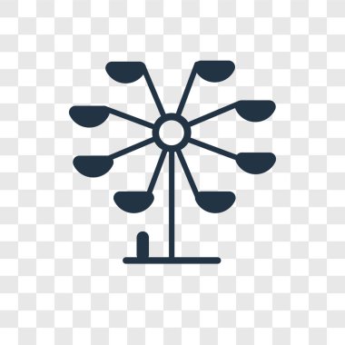 dönme dolap simgesi modaya uygun bir tasarım tarzı. dönme dolap simgesi üzerinde şeffaf arka plan izole. Ferris tekerlek vektör simgesi basit ve modern düz UI uygulaması, web sitesi, mobil, logo, sembol. dönme dolap simge vektör çizim, Eps10.