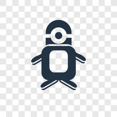 modaya uygun bir tasarım tarzı Minion simgesi. saydam arka plan üzerinde izole minion simgesi. Minion vektör simgesi basit ve modern düz simgesi web sitesi, mobil, logo, app, UI. Minion simge vektör çizim, Eps10.