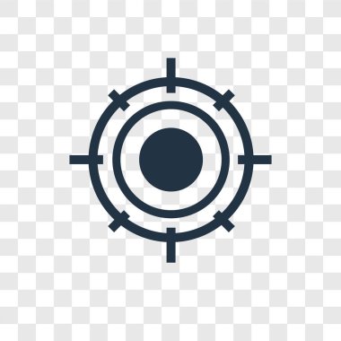 hedef simgesini modaya uygun bir tasarım tarzı. hedef simgesini şeffaf arka plan üzerinde izole. hedef vektör simgesi basit ve modern düz simgesi web sitesi, mobil, logo, app, UI. hedef simge vektör çizim, Eps10.