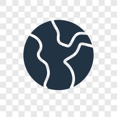 modaya uygun bir tasarım tarzı dünya simgesi. Dünya simgesi üzerinde şeffaf arka plan izole. Dünya vektör simgesi basit ve modern düz simgesi web sitesi, mobil, logo, app, UI. Dünya simge vektör çizim, Eps10.