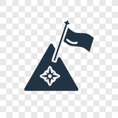 modaya uygun bir tasarım tarzı bayrak simgesi. Bayrak simgesini şeffaf arka plan üzerinde izole. bayrak simgesi basit vektör ve modern düz UI uygulaması, web sitesi, mobil, logo, sembol. simge vektör çizim, Eps10 bayrak.