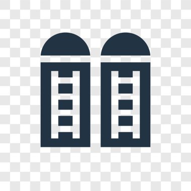 modaya uygun bir tasarım tarzı Silo simgesi. silo simgesi üzerinde şeffaf arka plan izole. Silo vektör simgesi basit ve modern düz simgesi web sitesi, mobil, logo, app, UI. Silo simge vektör çizim, Eps10.