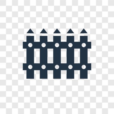 modaya uygun bir tasarım tarzı çit simgesi. saydam arka plan üzerinde izole çit simgesi. çit vektör simgesi basit ve modern düz simgesi web sitesi, mobil, logo, app, UI. çit simge vektör çizim, Eps10.