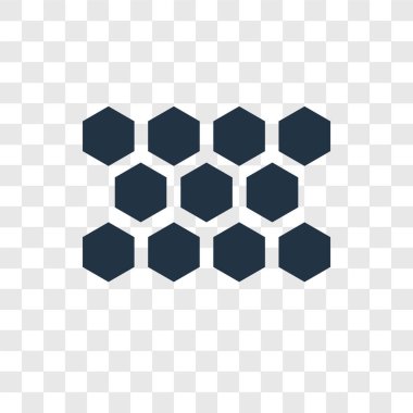 modaya uygun bir tasarım tarzı petek simgesi. petek simgesi üzerinde şeffaf arka plan izole. petek vektör simgesi basit ve modern düz simgesi web sitesi, mobil, logo, app, UI. simge vektör çizim, Eps10 petek.