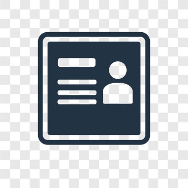 profili simgesinin modaya uygun bir tasarım tarzı. profili simgesinin üzerinde şeffaf arka plan izole. profil vektör simgesi basit ve modern düz simgesi web sitesi, mobil, logo, app, UI. profil simge vektör çizim, Eps10.