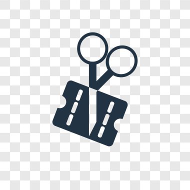 modaya uygun bir tasarım tarzı kupon simgesi. saydam arka plan üzerinde izole kupon simgesi. kupon vektör simgesi basit ve modern düz simgesi web sitesi, mobil, logo, app, UI. kupon simge vektör çizim, Eps10.