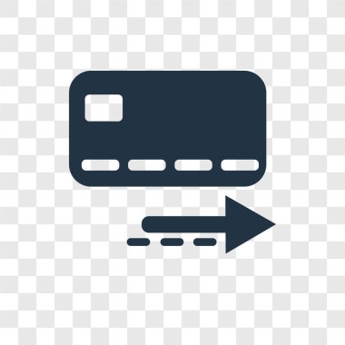 CIT kartı simgesine modaya uygun bir tasarım tarzı. CIT kartı simgesi üzerinde şeffaf arka plan izole. CIT kartı vektör simgesi basit ve modern düz simgesi web sitesi, mobil, logo, app, UI. CIT kartı simge vektör çizim, Eps10.